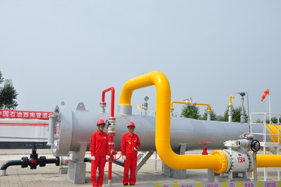 中国最长的天然气nba竞猜官网管道始于2008年，起于新疆，止于广州